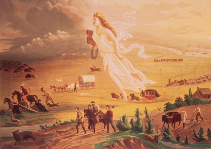 Manifest destiny expansion westward american painting progress john frontier picture west spirit was gast meaning us history dream famous timeline