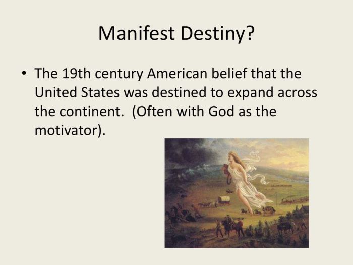 Manifest destiny art history definition