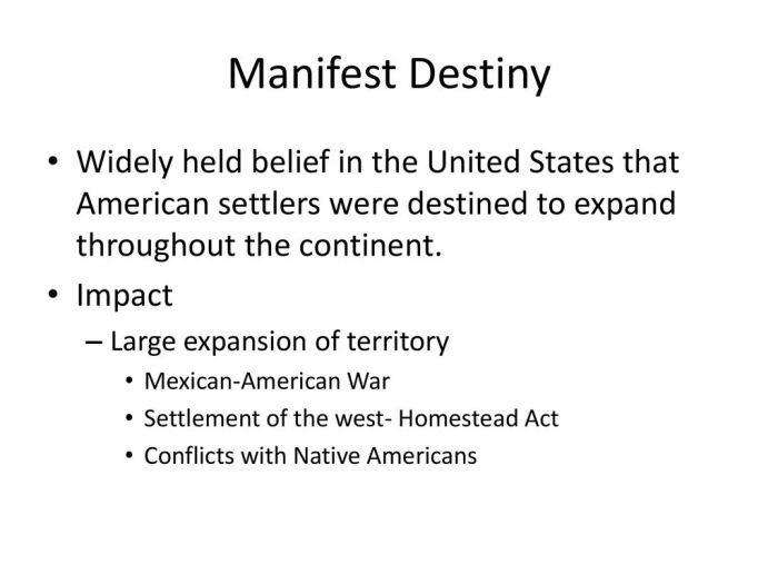 Manifest destiny art history definition