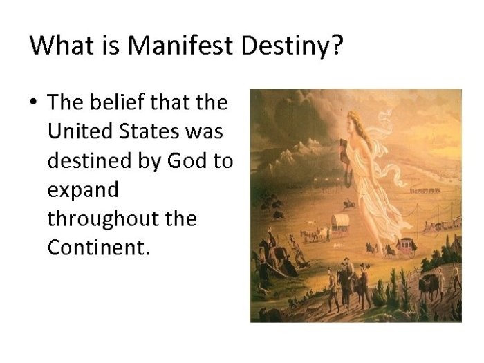 Manifest destiny art history definition